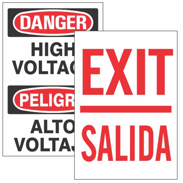 Bilingual Signs - Safehouse