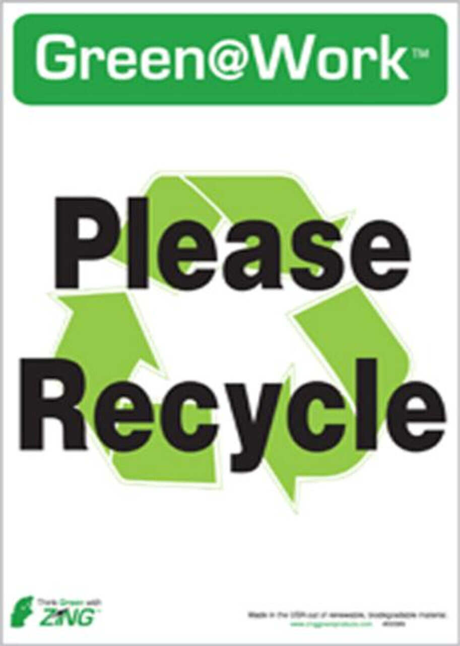 Green@Work Please Recycle | 0009S-1009S-2009S