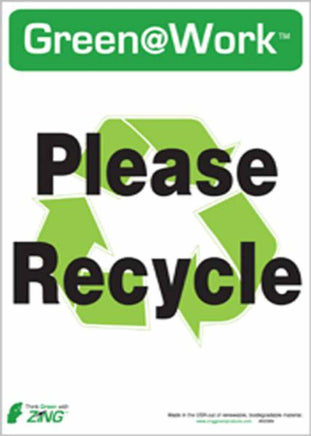 PLEASE RECYCLE ECO LABEL 7X10, 5-pk