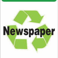 NEWSPAPER RECYCLE ECO LABEL 7X5, 5pk