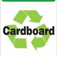 CARDBOARD RECYCLE ECO LABEL 7X5, 5 pk