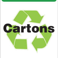 CARTONS RECYCLE ECO LABEL 7X10