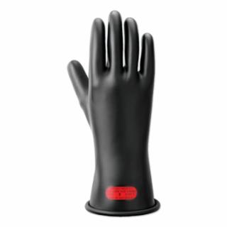 RIG Electrical Insulating Gloves, 11 in L, Class 0, Size 11, Black