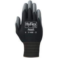 11-600 Palm-Coated Gloves, Size 6, Black
