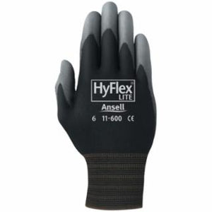 11-600 Palm-Coated Gloves, Size 6, Black