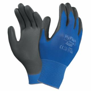 11-618 Polyurethane Palm Coated Gloves, Size 8, Black/Dark Blue	