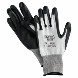Hyflex 11624 Dyneema/Lycra Wht W/Blk Pu Ct 10