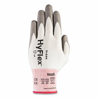 11-644 Polyurethane Palm Coated Gloves Size 11 Gray/White and Gray