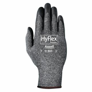 11-801 Nitrile Foam Palm Coated Gloves, 9, Black/Gray, Nitrile Foam Palm Coated