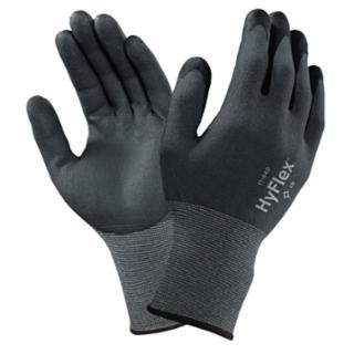 11-840 Nitrile Foam Palm Coated Gloves, Size 7, Black