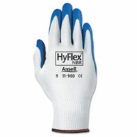 11-900 NBR Gloves, 7, Blue/White