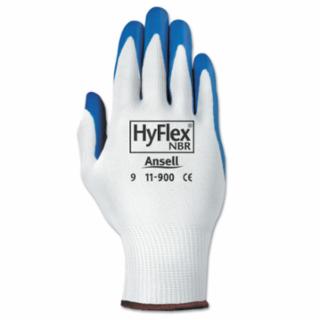 11-900 NBR Gloves, 7, Blue/White