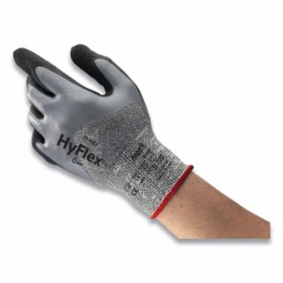 11-927 Oil and Cut Resistant Gloves, Size 9, Gray/Black