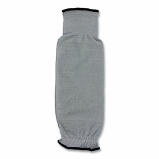 Cut-Resistant Sleeve, 18 in Wide, Elastic Closure, White