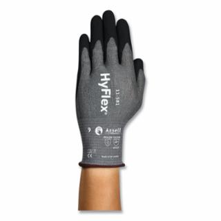 11-581 Light-Duty Nitrile Palm-Coated Gloves, Size 11, Gray/Black, Vend Pack