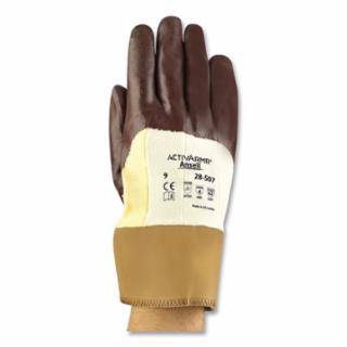 28-507 Coated Gloves Nitrile Coated Size 10 Brown