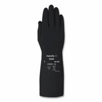 38-001 Chemical-Resistant Butyl Gloves, Size 7, Black