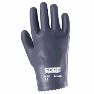 40-105 Nitrile Gloves, Slip-On Cuff, Cotton Lined, Size 8, Gray