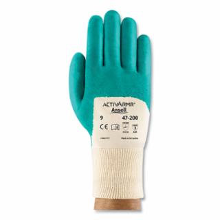 47-200 Gloves, Size 8, Aqua, Nitrile Coated