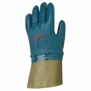 47-409 Medium-Duty Nitrile Coated Gloves, Size 10, Blue