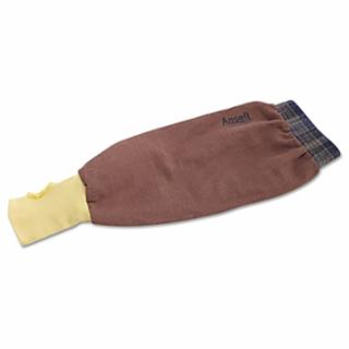 59-406 FR Kevlar® Blend Sleeve, 22 in L, Slip On, One Size, Brown/Yellow/Blue