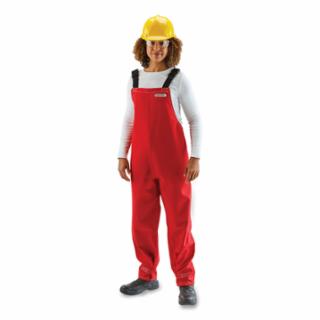 Chemical-Splash-Resistant Bib Overalls, AlphaTec® 66-662, Red, X-Large