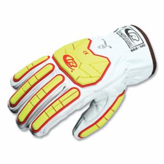 R668 Medium-Duty Impact Gloves, Size 11, Thermal Goatskin, TPR Design, Cut and Sewn