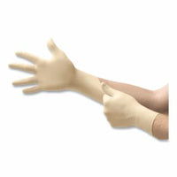 69-210 Natural Rubber Latex Disposable Gloves, Medium