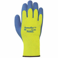 80-400 Fleece-Lined Gloves, Size 10, Hi-Viz Yellow/Blue