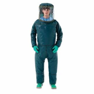 AlphaTec 4000 Encpsulated Chemical Protective Coverall, Green, 5X-Large