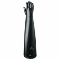 AlphaTec 09-430 Neoprene Coated Gloves, Smooth, Size 10, Black