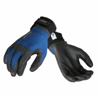 97-002 Nitrile-Coated Gloves, Large, Black/Blue