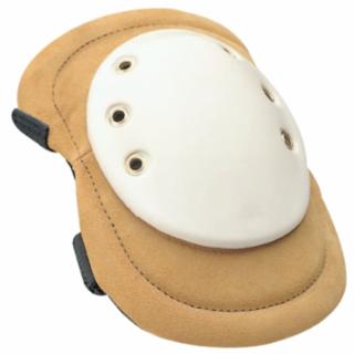 Welding Knee Pad, Elastic Strap/Quick-Release Buckle, Tan/White
