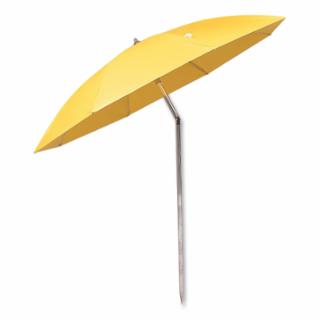 Deluxe Work Umbrella, 84 in dia x 92 in H, Vinyl/Aluminum/Steel, Hi-Viz Yellow, Includes Storage Bag