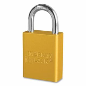 GOLD 5-PIN SAFETY LOCK-OUT PADLOCK MASTER KEYED