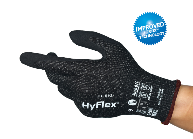 11-591 Medium-Duty Nitrile Palm-Coated Gloves Size 8 | 012-11591-080