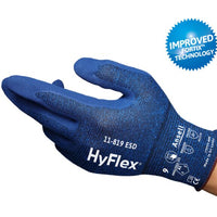Foam Nitrile Coated Gloves, Size 7, Blue, 11-819 ESD | 012-11-819-7