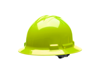 Z-Force 30-F100 Full Brim, Type 1 Non-Vented Hard Hats - High-Vis Lime

