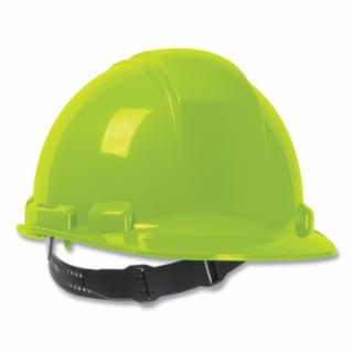 Cap Style Hard Hat with HDPE Shell - Hi Viz Green