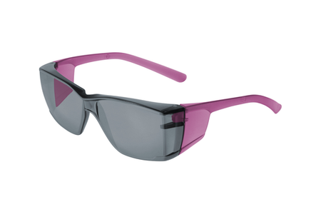 Z-Force 20-105 Eco-Friendly Lightweight Safety Glasses - Side Shields - Frame: Pink - Lens: Smoke - Lens Coating: Hardcoat/Anti-Scratch