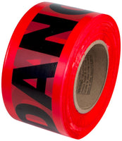 RADNOR 3" X 1000'  1.5 mil Polyethylene PrimeGuard Barricade Tape DANGER DO NOT ENTER | RAD64055723
