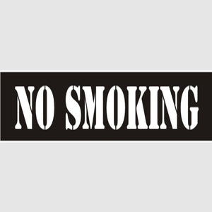 No Smoking Stencil - 12400