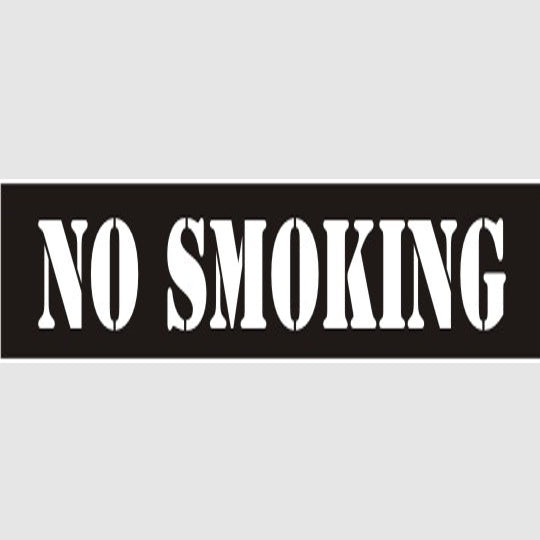 No Smoking Stencil - 12400