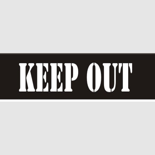 Keep Out Stencil - 12402