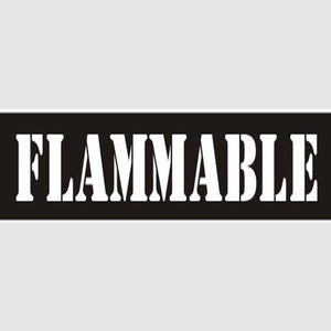 Flammable Stencil - 12410