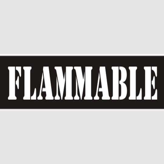 Flammable Stencil - 12410