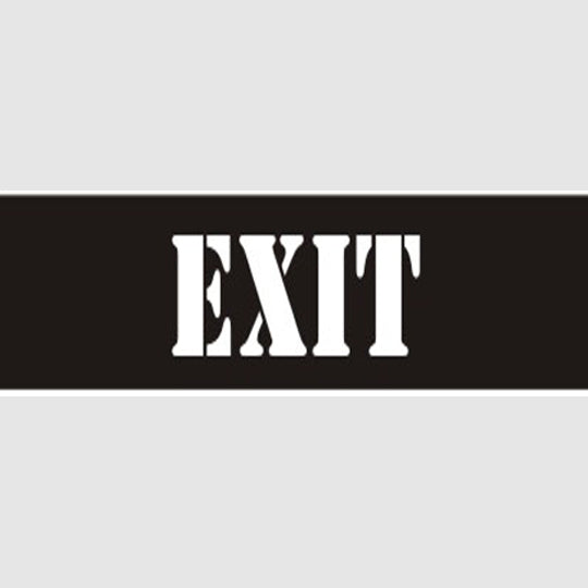 Exit Stencil - 12411