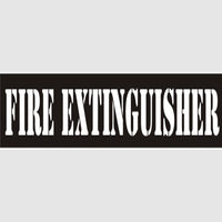 Fire Extinguisher Stencil - 12413