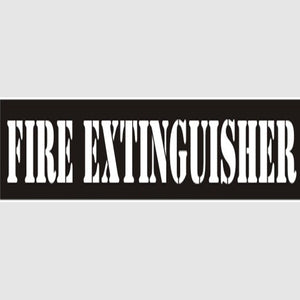 Fire Extinguisher Stencil - 12413