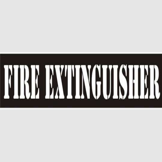 Fire Extinguisher Stencil - 12413